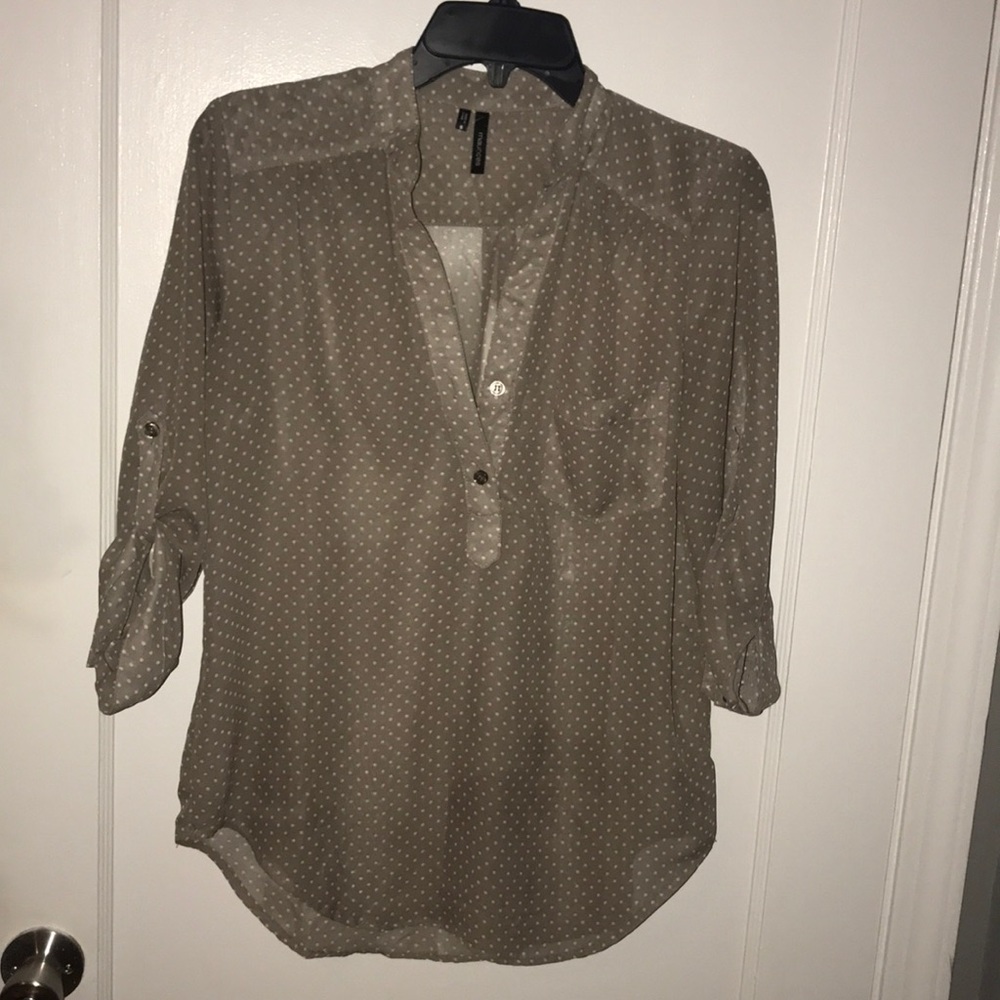 Maurice’s sheer chiffon blouse 3/4 sleeve